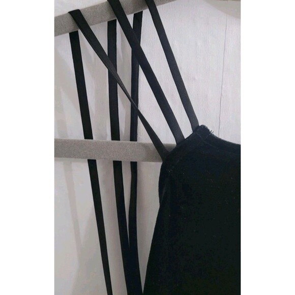 Michael Costello x REVOLVE Tawny Black Velvet Strappy Back Maxi Dress XS NWT - Picture 7 of 15